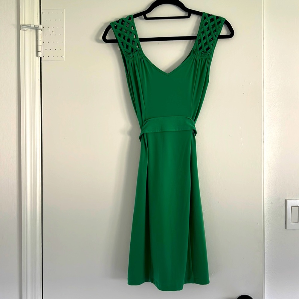 Green dress banana republic
